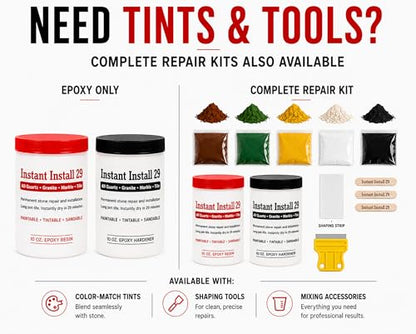 II29 20 oz. Stone Kit - Installs Slabs, Chips, Cracks. Rebuild Lost Stone - size: 20 oz
