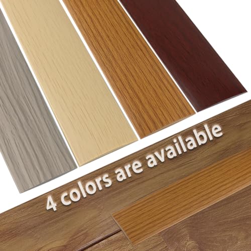 LSGCQ Vinyl Floor Transition Strip Self Adhesive 1.57" Wide, Wood Grain - color: Red Oak, size: 4cm, 10FT