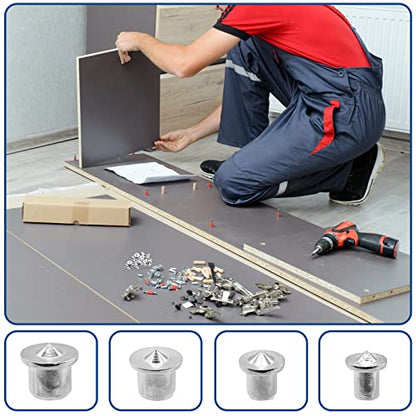 Litoexpe 24 Pieces Dowel Center Transfer Plugs 4 Sizes