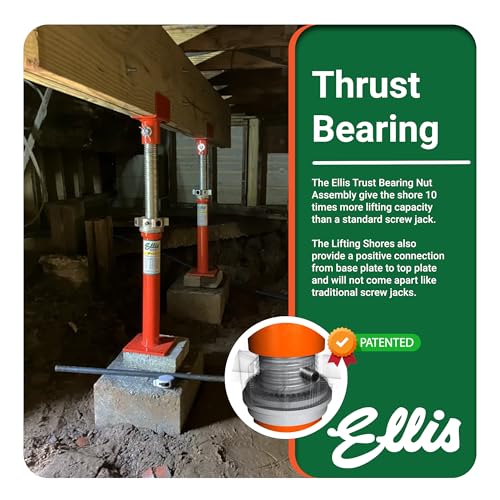 Ellis Light-Duty Lifting Shores, Adjustable Screw Jack Post, 22" to 38" - size: 22" - 38"