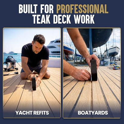 Teakdecking Systems (TDS) Seam Sander Kit - Adjustable Deck Sander 6 Strips - size: 6 Sandpaper Strips