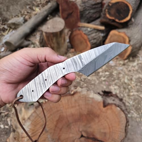 Kiridashi Knife Blank with Sheath, 3 inch Blade