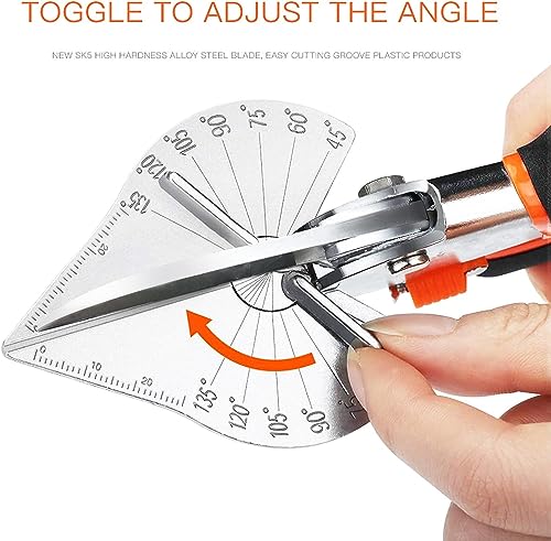 GARTOL 45-135° Adjustable Miter Shears, Quarter Round Cutter for PVC & Trim - size: HD-3101 NB - Shears Without Replacement Blades