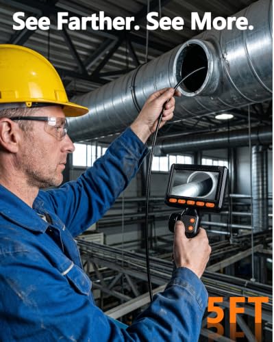 0.24” 2 Way Dual Lens Articulating Inspection Camera for HVAC AC