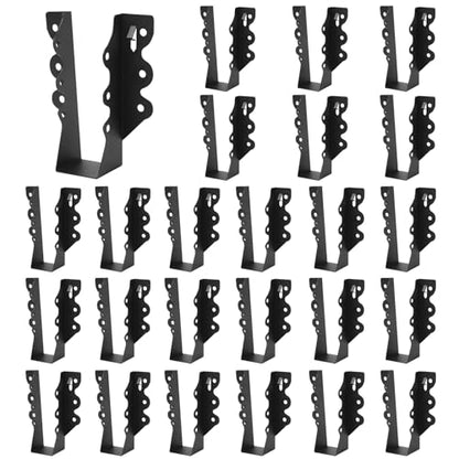 24 Pcs 2"x 6" Joist Hanger|Q235B Carbon Steel - size: 24, style: 2"x 6"