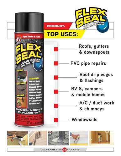 Flex Seal Spray Rubber Sealant Coating, Waterproof, Almond, 14 oz, 2-Pack - color: Almond, size: 14 oz (Pack of 2)