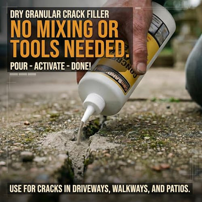 ConSandtrate Concrete Crack Filler - Brown - 3 lb. (Single Bottle) for Filling in Concrete Cracks on driveways, walkways and patios. - color: Brown