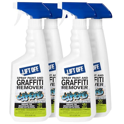 Lift Off Spray Paint & Graffiti Remover, 22 fl oz, 41101 (Pack of 4) - size: 22 Fl Oz (Pack of 4)