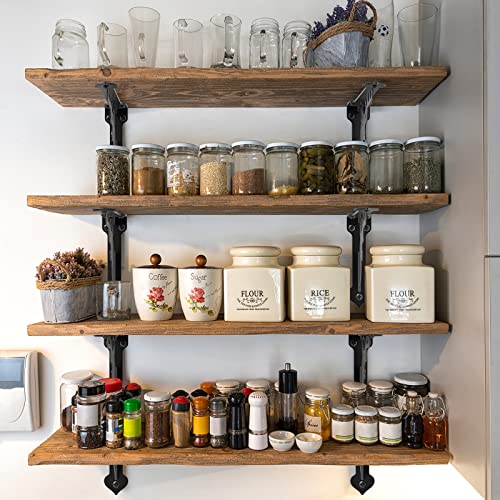 SELEWARE 2 Pack 12" Heavy Duty Shelf Brackets, Deer Decorative L Brackets - size: 12 Inch, style: Deer-2 pack