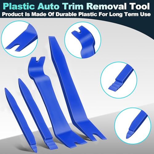 Keze 7 Pcs Auto Plastic Trim Removal Pry Tool & Clip Plier Remover Kit-Blue - color: Blue-Auto Trim Removal Pry Tool