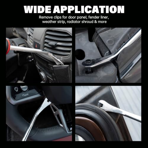 ROTATION Door Upholstery, Panel, Trim Removal Tools for Auto - color: Red_1pc