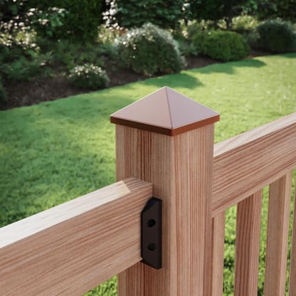 4 in. x 4 in. Polished Copper Post Point Cap (48-Pack)