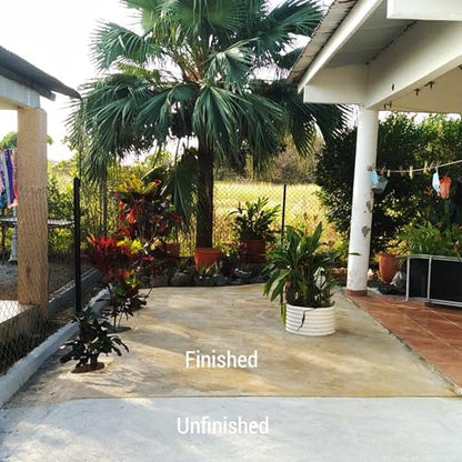 LastiSeal Concrete Stain & Penetrating Sealer - Waterproofs & Color Stains in One Step. Interior - Exterior. Concrete, Brick & Pavers. Acid Free. No-Gloss. Semi-Translucent Finish (Whitewash) - color: Whitewash