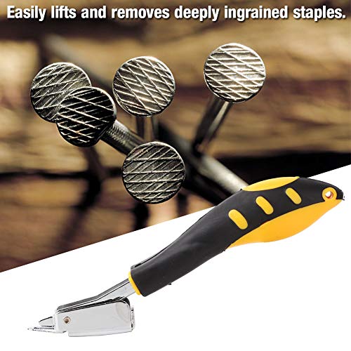 Easy Staple Remover Tool with Rubber Handle, Heavy Duty Staple Remover, Durable Staple Puller Tool