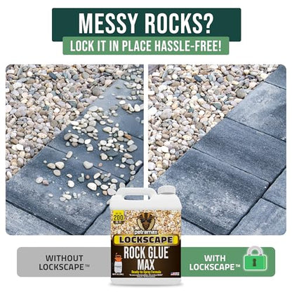 PetraMax Lockscape Ready to Use Rock Glue for Landscaping 4 Gallon USA-Made - size: 4 Gallon