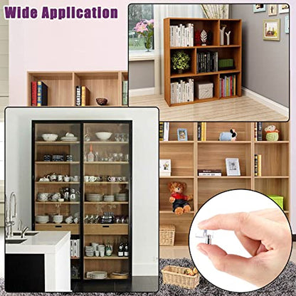 Clear Plastic Shelf Support Pegs - 5mm Cabinet Shelf Pins (50 Pieces) - color: Clear (50 Pieces), size: 5mm