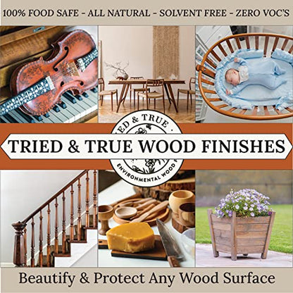 Tried & True Danish Oil, Pure Polymerized Linseed Oil Wood Finish, Quart - size: Quart