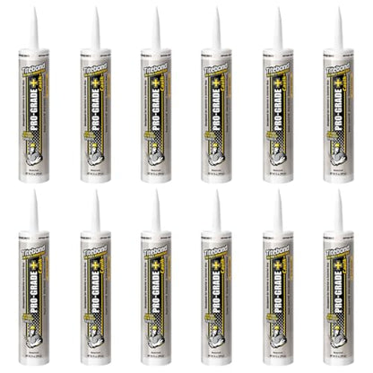 Titebond Pro-Grade Plus Caulk, Antique White 10.1 Oz (12 Pack) – 8471
