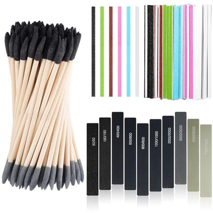 70 Pcs Sanding Sticks Plastic Model, Square, 80-7000 Grit - style: Square
