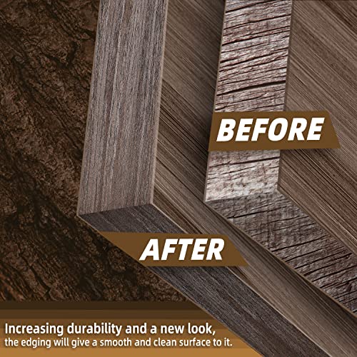 GSCIT Club Walnut Wood Tape Banding, 1/2 inch x 25ft Roll of Pre-glued Flexible Edge Banding for Cabinet Repair & Furniture - color: S-Walnut, size: 1/2"x 25ft