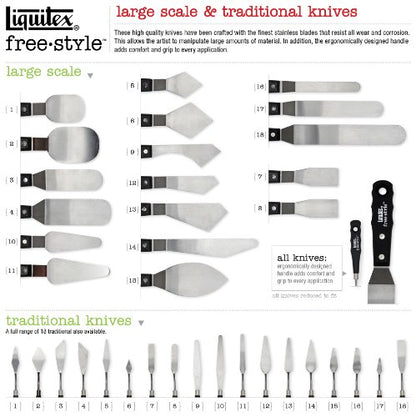 Liquitex Professional Freestyle Small Painting Knife, No. 2 - size: Small, style: No. 2