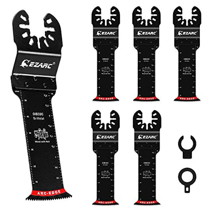 EZARC Arc Edge Bi-Metal Oscillating Saw Blades, Extra-Long, 5-Pack - style: Extra Long 5PCS