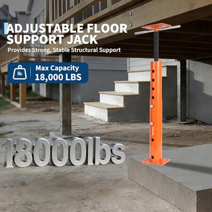 2 Pack Jack Post, House Floor Jack 19"-36", 18000 LBS Basement Jacks - size: 19 - 36 in