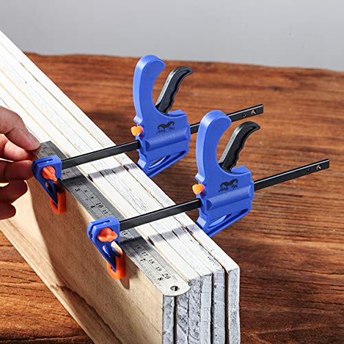 Mr. Pen- Bar Clamps for Woodworking, 4", 2 Pack, Blue - style: 4 Inch