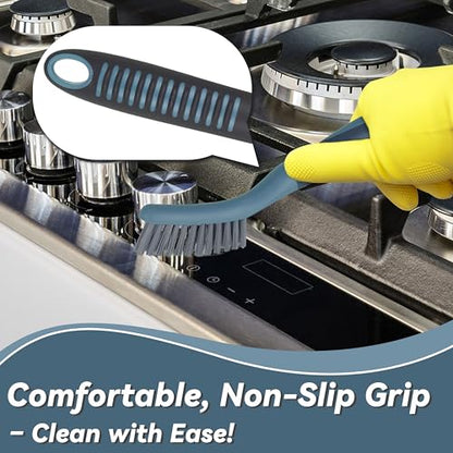 2 Pack Grout Scrub Brush with Stiff Bristles