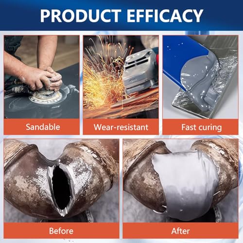 2pcs Strong Foundry Glue for Metal Enhanced Casting Glue Metal Repair G-LUE Heavy Duty for Me-tal Plastic Ceramic Wood Bonds Steel Aluminum