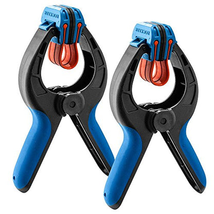 Rockler Medium Spring Bandy Clamps (Pair) One-Handed Nylon Clamps - size: 1PACK-Medium