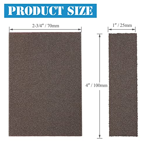 16Pcs 220 Grit Sanding Blocks, Jamiikury Sanding Sponge Washable and Reusable, Wet Dry Sandpaper Sponge for Wood Metal FurniturePaint and Drywall - size: 220 Grits
