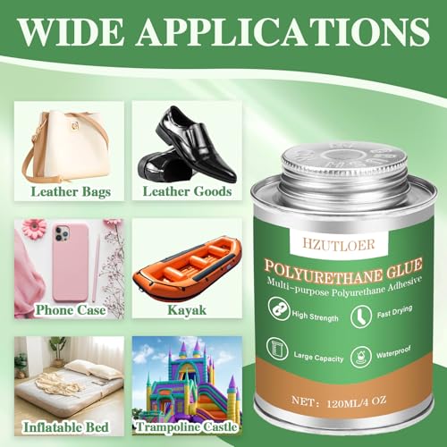 Polyurethane Adhesive,120ML Multi-Purpose Polyurethane Glue,Super Glue for PU,PVC,TPU,ABS,etc,High Strength,Waterproof,Heat Resistant