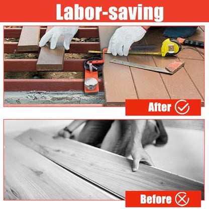 Lever Deck Board Bending, Straightening and Locking Tool for Faster & Easier Deck Installation,Deck Straightening Tool