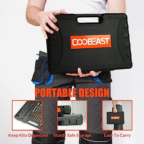 49Pcs Bolt Extractor Kit,Left Hand Drill Bit,Easy Out Screw Bolt Extractor - size: 49PCS