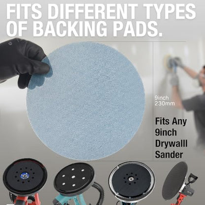 9 Inch Drywall Sanding Discs 80 Grit 10PCS Mesh Sandpaper Ceramic Abrasive - style: 80 grit