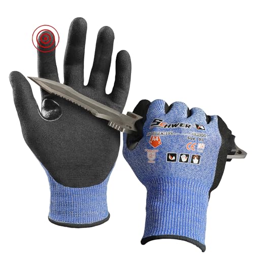 Schwer A4 AIR-SKIN Cut Resistant Work Gloves, Ultra Lightweight, AR3900, XS - color: Blue, size: X-Small