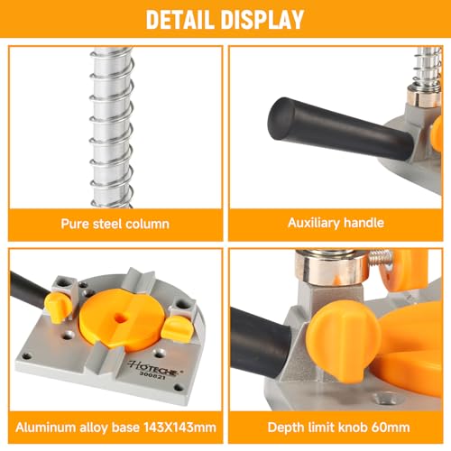 Drill Guide 90° Attachment, Adjustable Pocket Hole Jig for Hand Drill