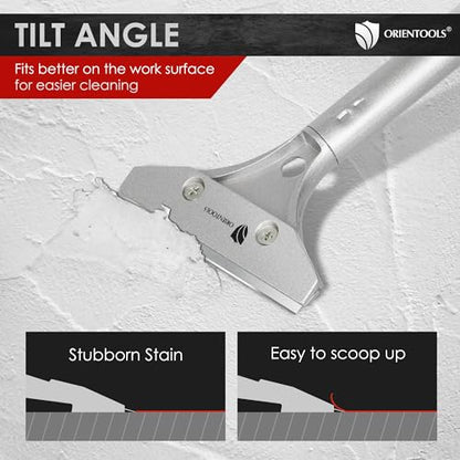 ORIENTOOLS Heavy Duty Scraper, Replaceable Blades for Paint & Sticker