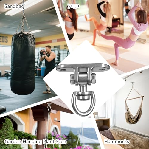 Heavy Duty Swing Hanger 1000 LB Capacity 360° Rotary - size: Heart-shaped 1PCS