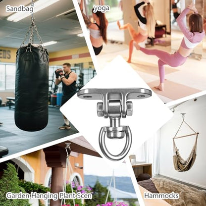 Heavy Duty Swing Hanger 1000 LB Capacity 360° Rotary - size: Heart-shaped 1PCS