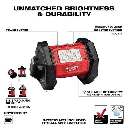 Milwaukee Electric Tool 2361-20 M18 LED Flood Light (Tool-Only, Battery and Charger NOT Included)