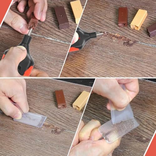 Tile Repair Kit, Wax Blocks Heat Pen for Porcelain Floor Scratch