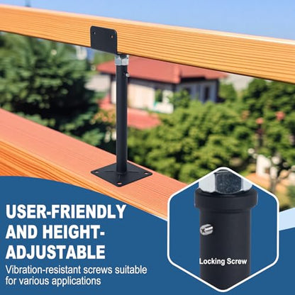 4 Pack Mini U-Shaped Screw Jack for 4x2, 4x4, 4x6 Joists - Adjustable Steel Telepost with U-Head, U-Shaped Floor Jack, U-Shaped Post Jack.11-15 Inch Adjustment Range - size: 11-15