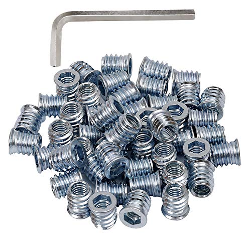 5/16-18 Threaded Inserts for Wood 15mm Length Furniture Screw in Threaded Insert Nuts 40 Pieces - size: 5/16-18 x 15mm*40pcs