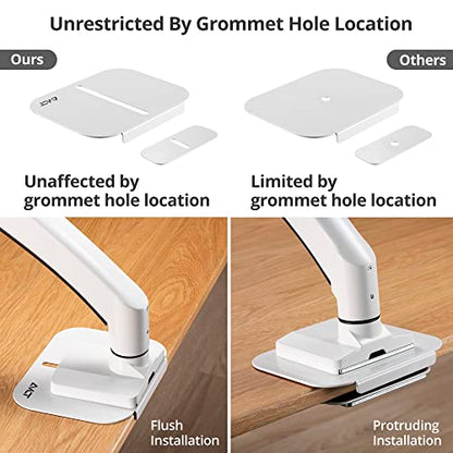 AVLT Adjustable Reinforcement Plate Bracket Mount - Fragile Tabletop White - color: White