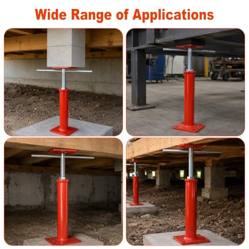 Floor Jacks for House Leveling 2 Pack, 11" - 16" Height Range - size: 11'' - 16'' (2 pcs)
