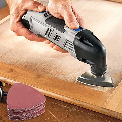 180PCS Oscillating Tool Sanding Pad, Detail Sander Sandpaper, 40-240 Grit