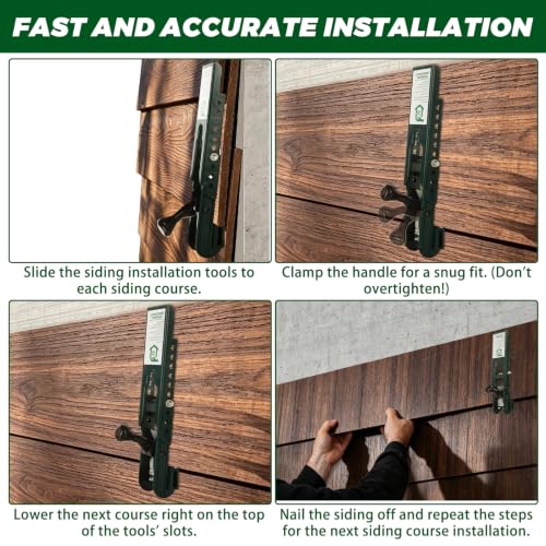 APACALI Siding Installation Tool, 2 Pack, 5/16-Inch, Carbon Steel, Green