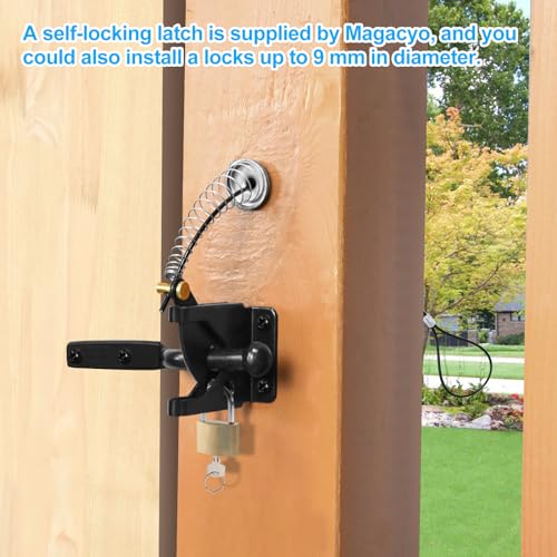 Fence Gate Kit Gate Hardware with Gate Latch - Updated 90 Degree Right Angle Gate Hinges - Anti Sag Gate Kit - Gate Corner Brace Bracket (1 Set) - size: No Sag Gate Kit